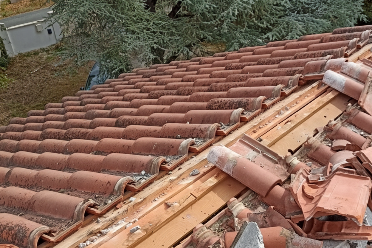Toiture avant travaux